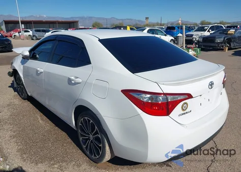 2016 Toyota Corolla S Plus z USA, uszkodzony, nr VIN 2T1BURHE0GC692939